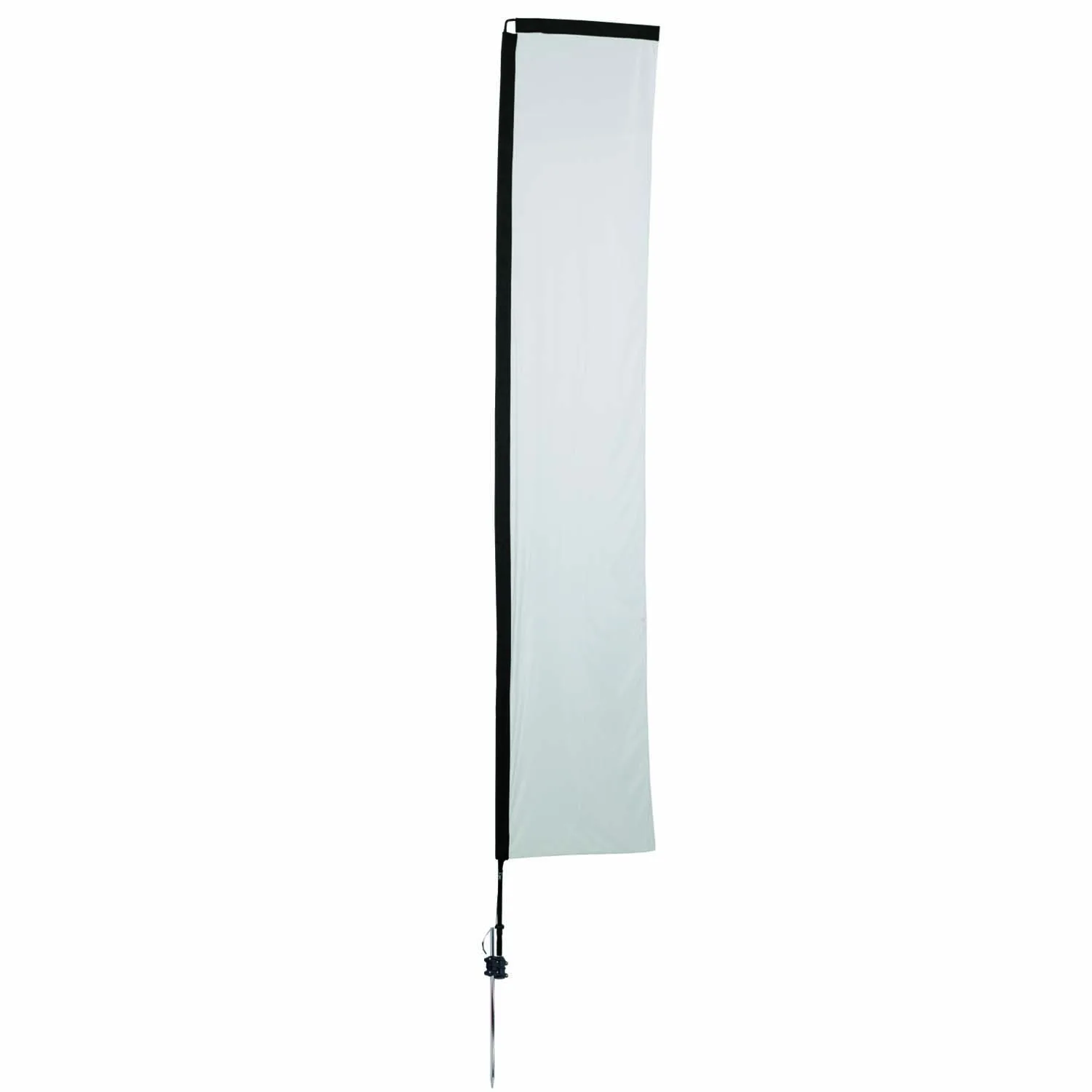 14.5' Premium Rectangle Sail Sign Flag 1-Sided, Ground Spike view 2