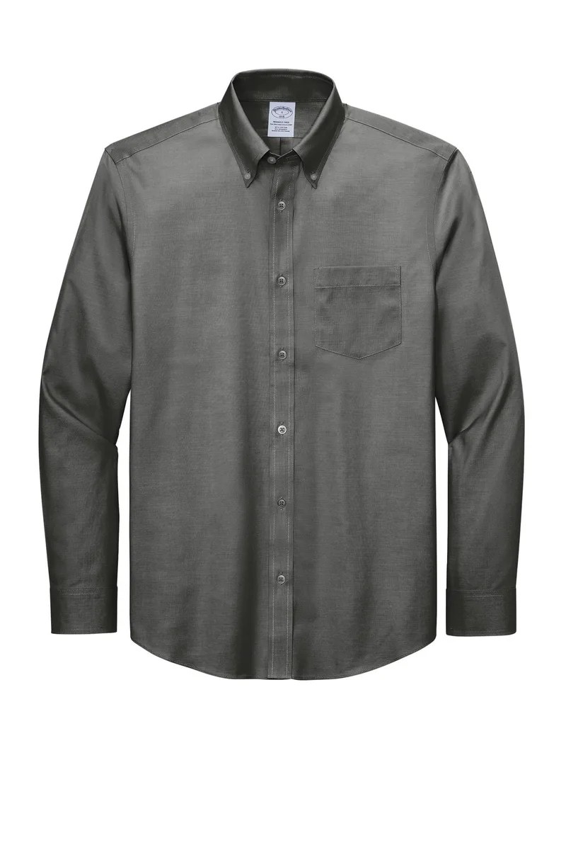 Brooks Brothers® Wrinkle-Free Stretch Pinpoint Shirt view 5