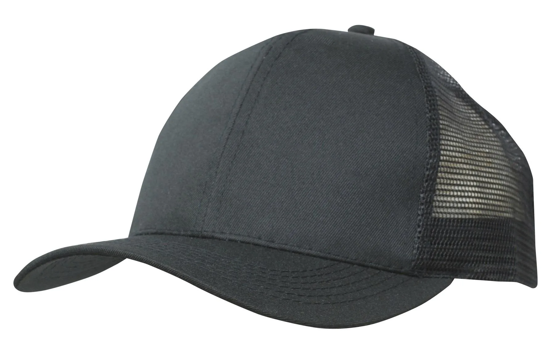 Breathable Poly Twill w/Mesh Back Cap