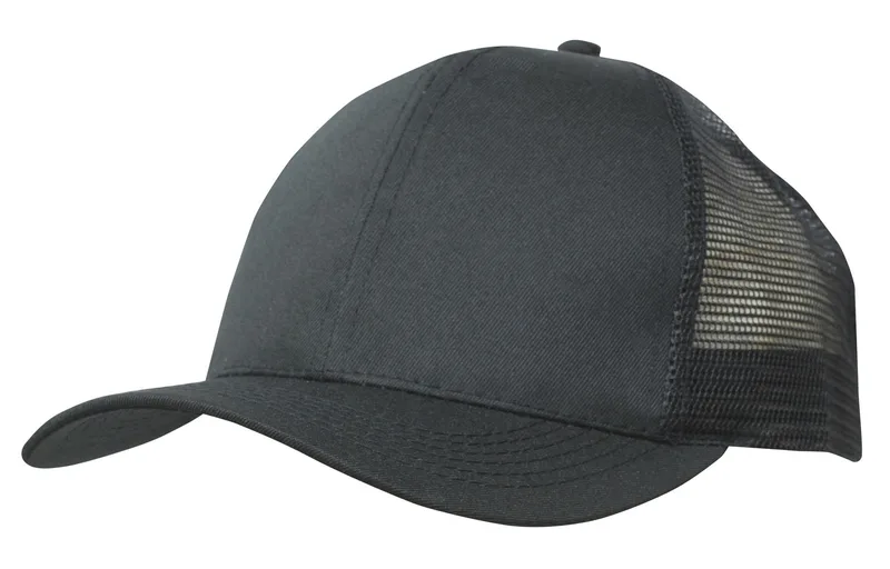 Breathable Poly Twill w/Mesh Back Cap