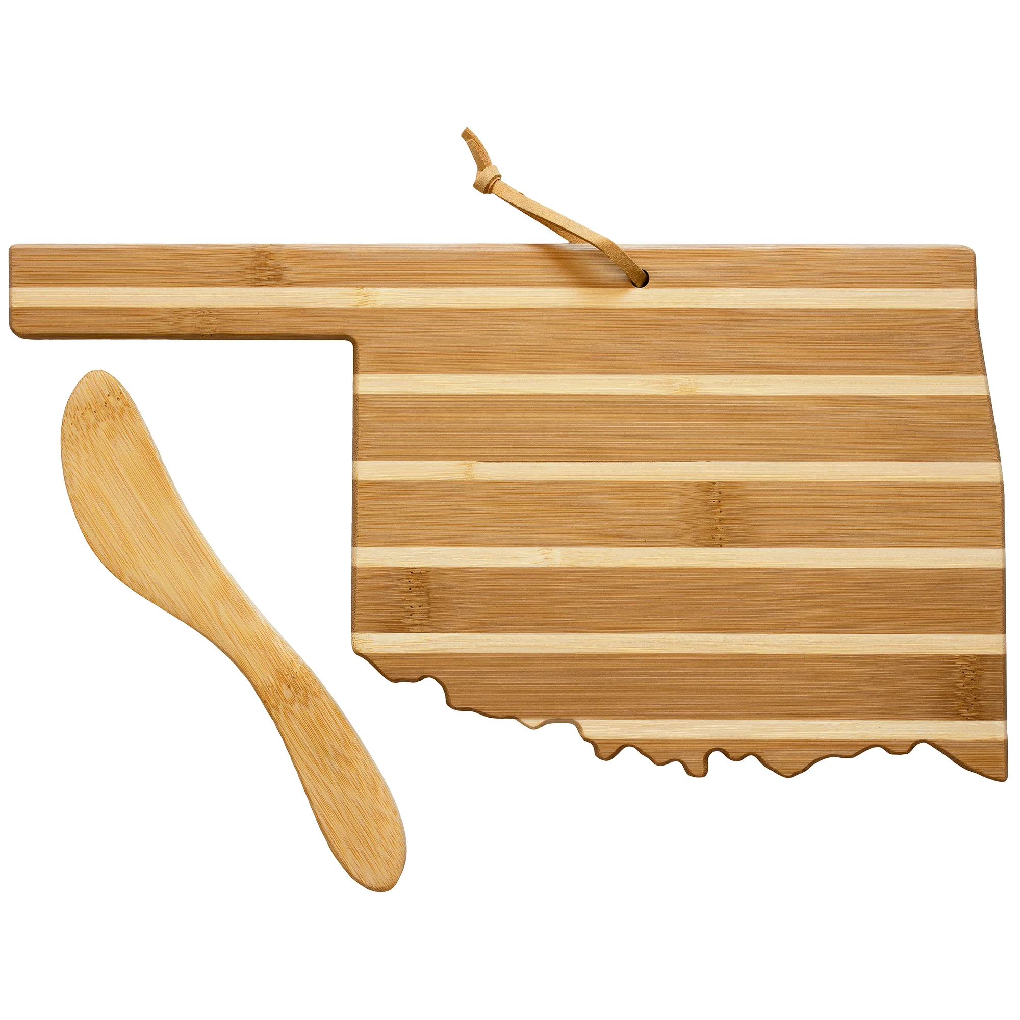Oklahoma Charcuterie Board with Spreader Knife Gift Set view 2