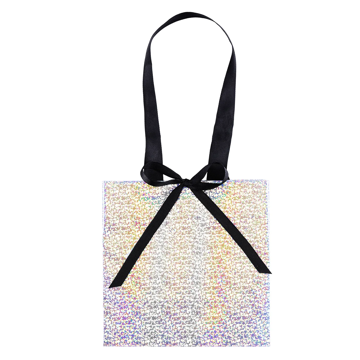 Star™ - Iridescent Eurotote - Foil Print (6 1/2" x 3 1/2" x 6 1/2") view 2