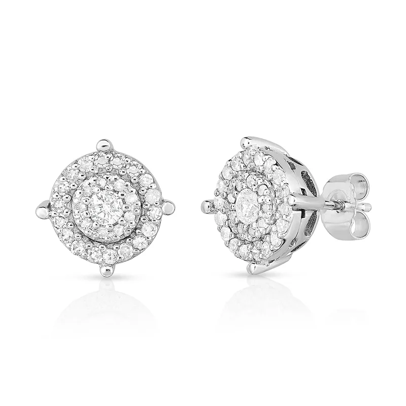 Jilco Inc Diamond Earrings - White Gold .50twt