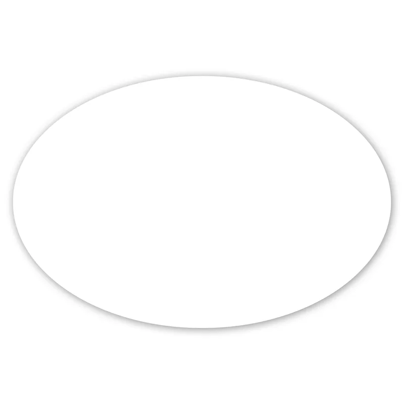 4 X 6 In Oval Label view 2