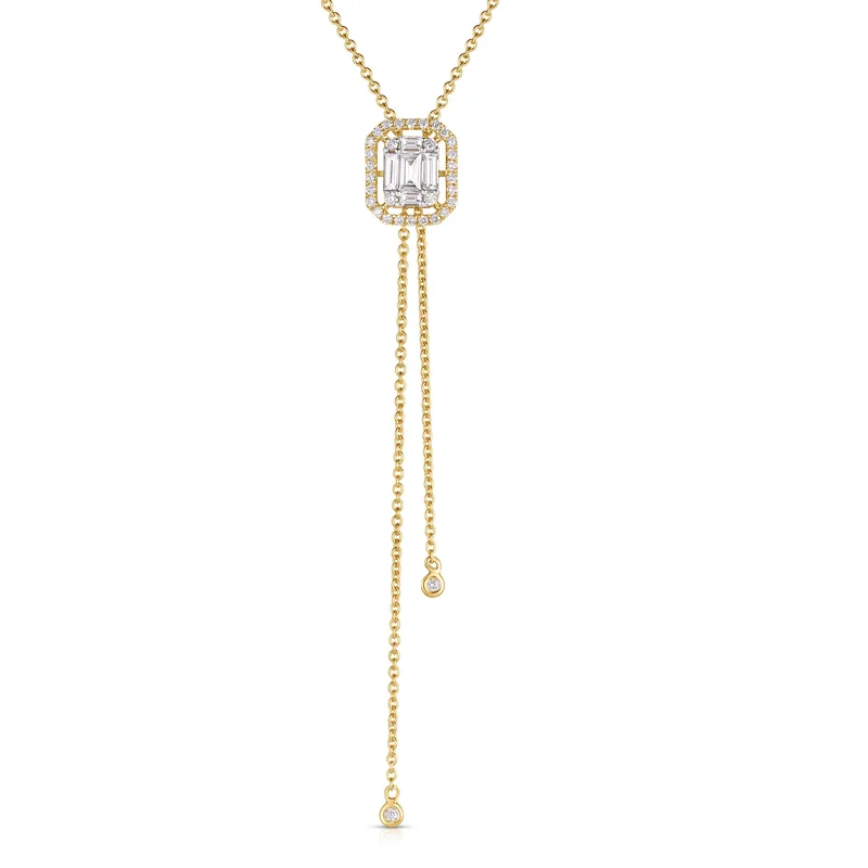 Jilco Inc Diamond Bolo Necklace - Yellow Gold
