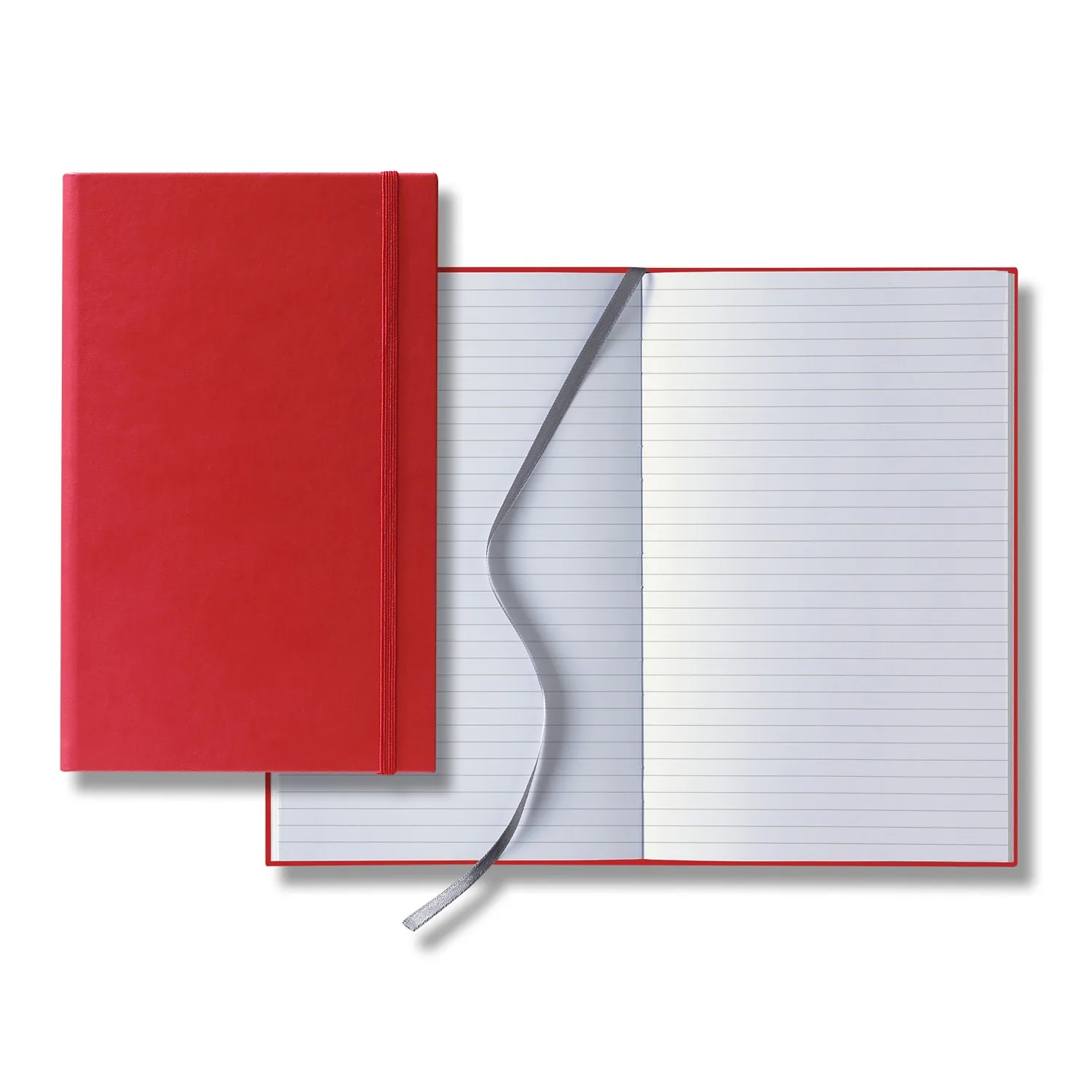Castelli Tucson Banded Medio Lined White Page Journal view 2