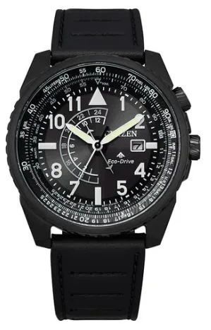 Citizen® Men's Sport Luxury Eco-Drive® Stainless Steel Bracelet Watch w/Black Dial
