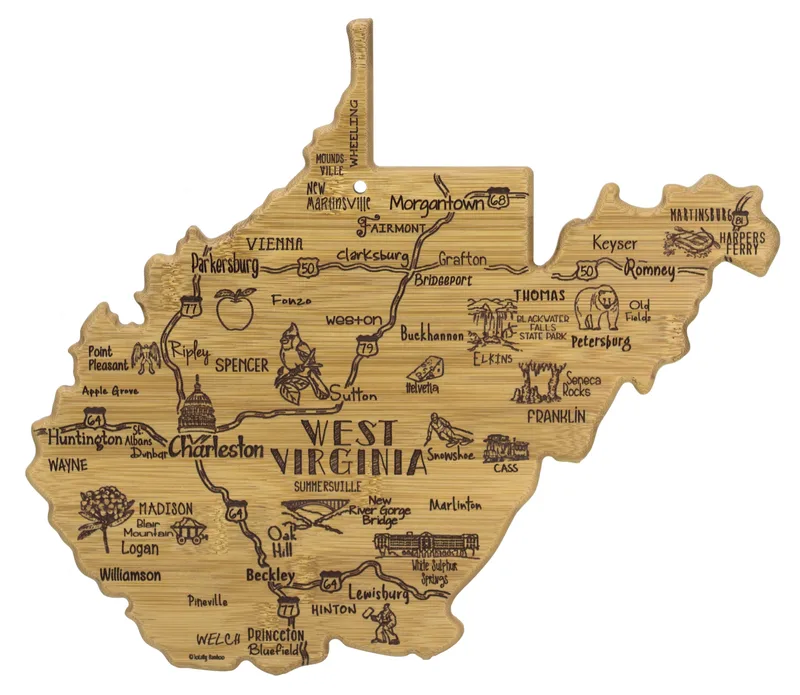 Destination West Virginia Cutting & Serving Board