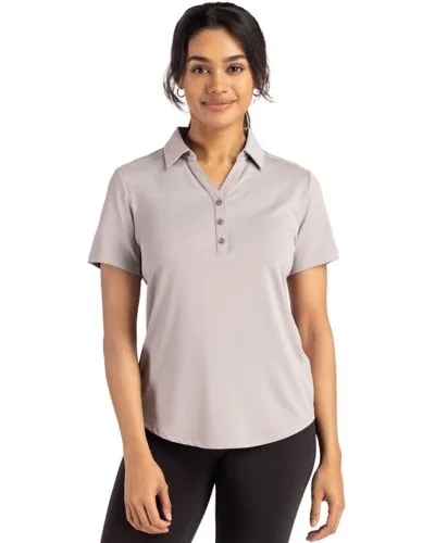 Cutter & Buck Forge Eco Stretch Recycled Womens Short Sleeve Polo view 3