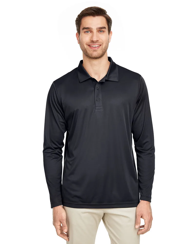 Team 365 Men's Zone Performance Long Sleeve Polo Shirt