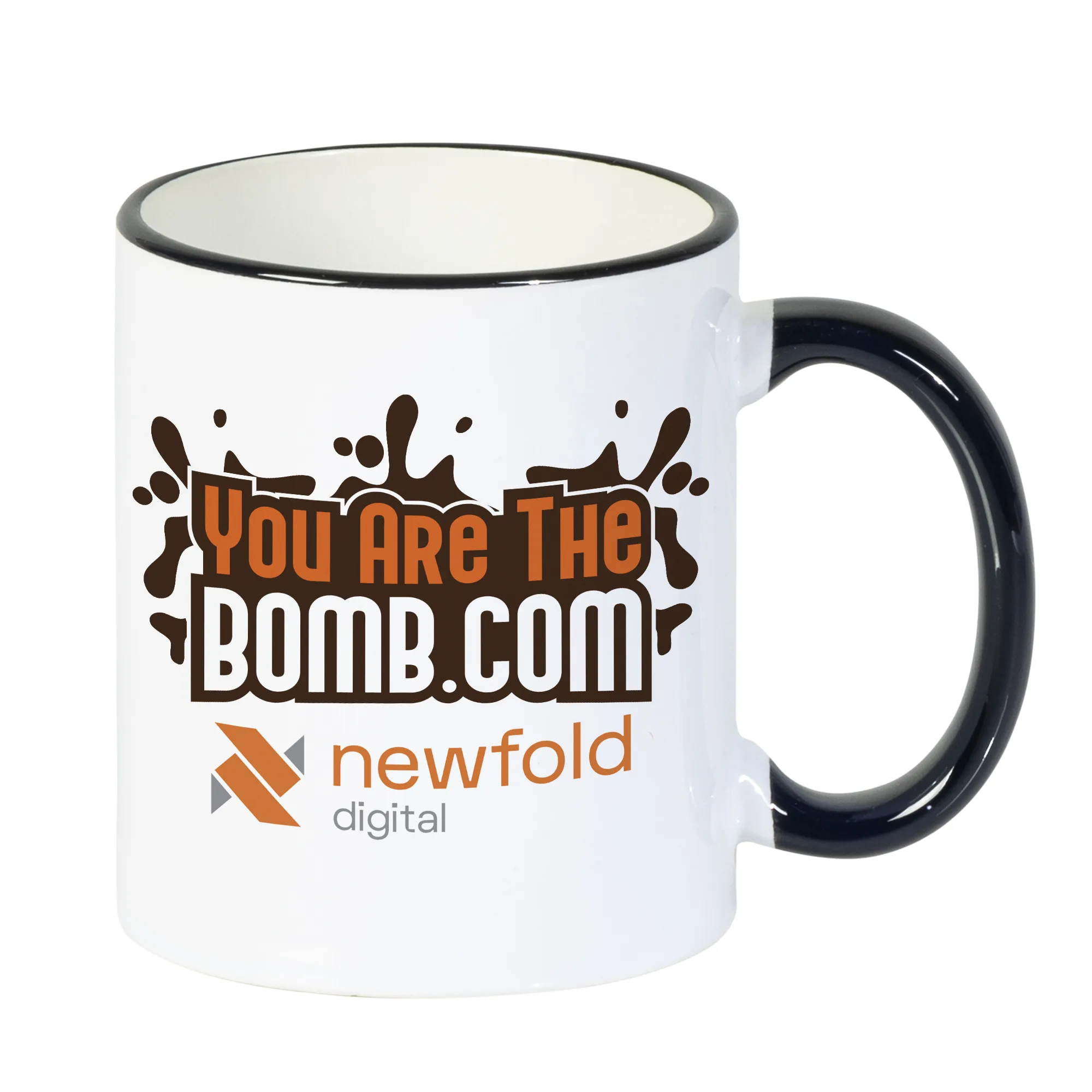 11 Oz. Mug w/Colored Accents - Full Color view 2
