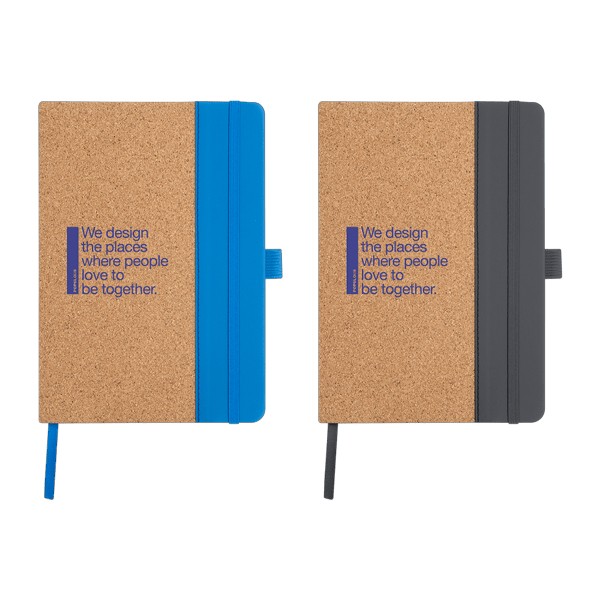 Hickory FSC® Certified Cork & Recycled PU Notebook