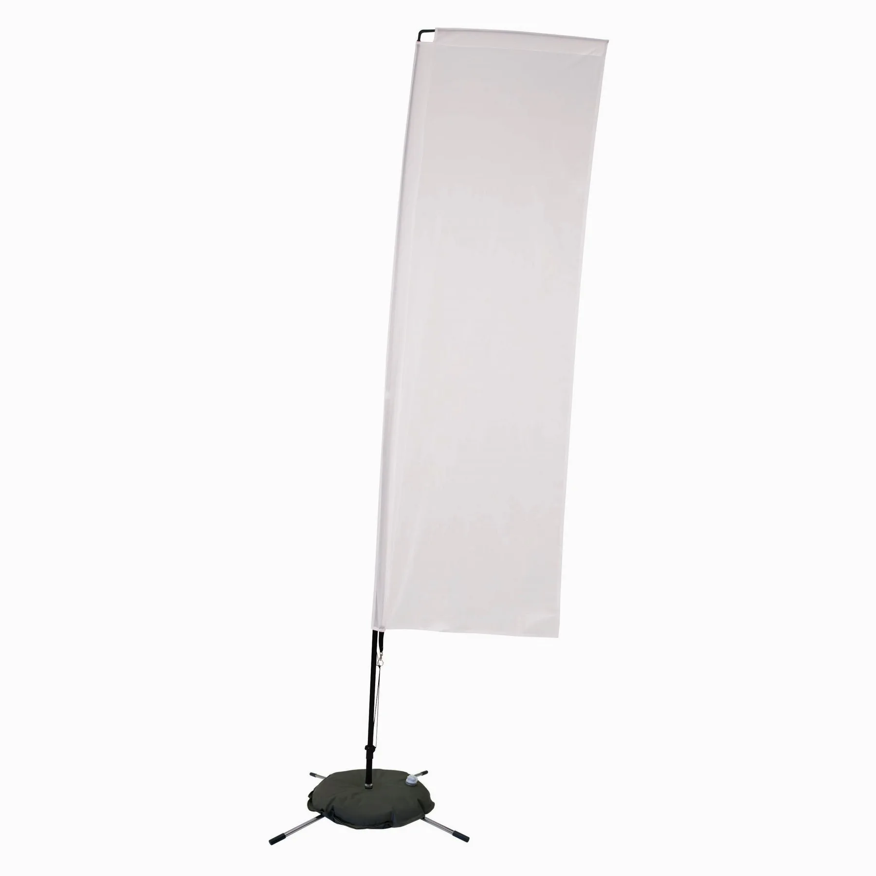 10' Streamline Rectangle Sail Sign Flag, 1-Sided, Scissor view 2