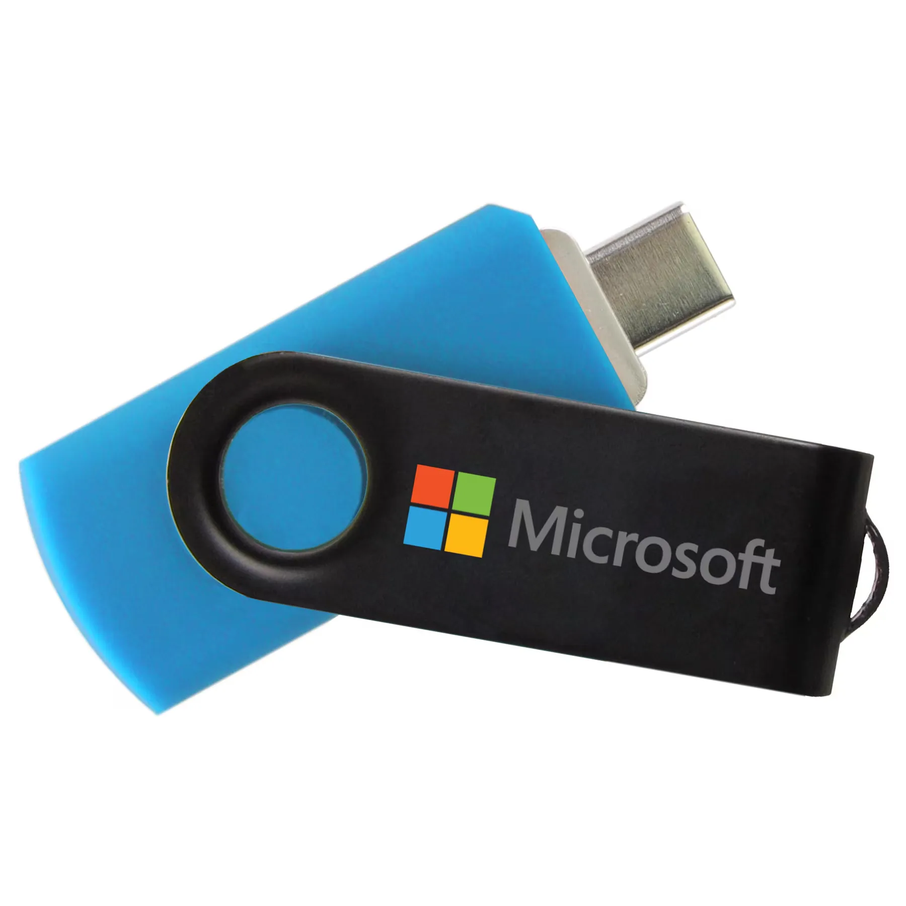 iClick® Type-C Black Swivel USB Flash Drive 16GB