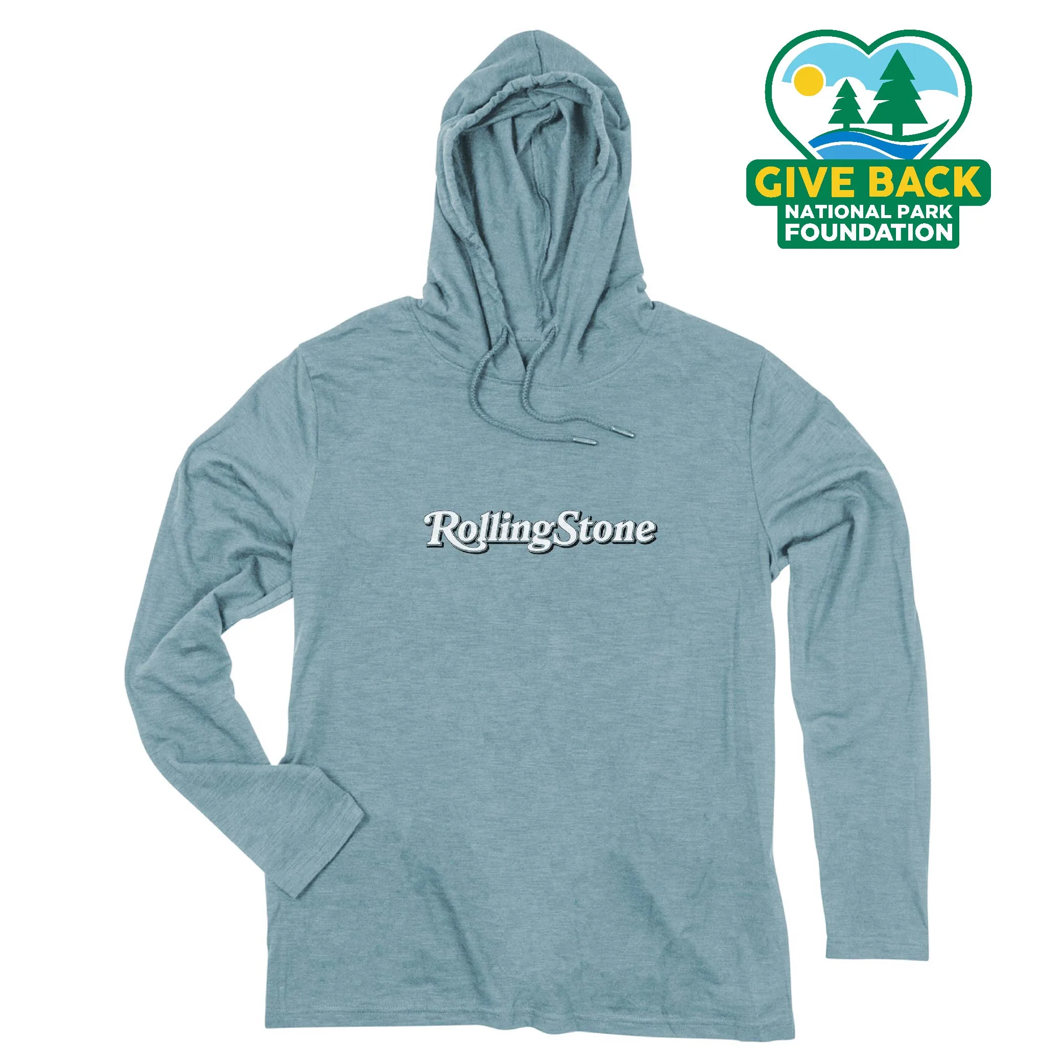 ACE Adult Long Sleeve Slub Hooded T-Shirt view 3