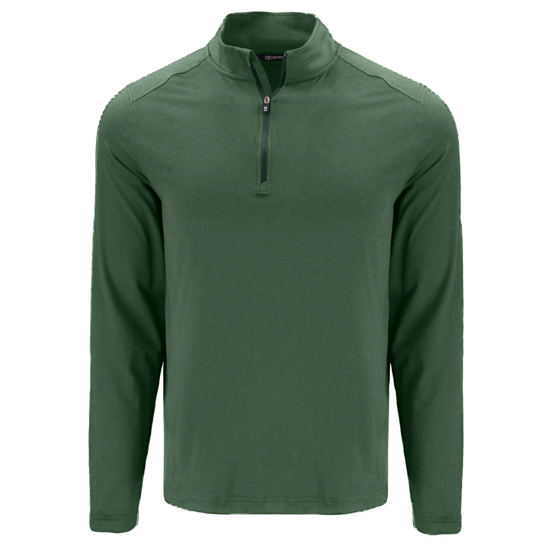 Cutter & Buck Coastline Recycled Double Peached Mens Quarter Zip Pullover view 6