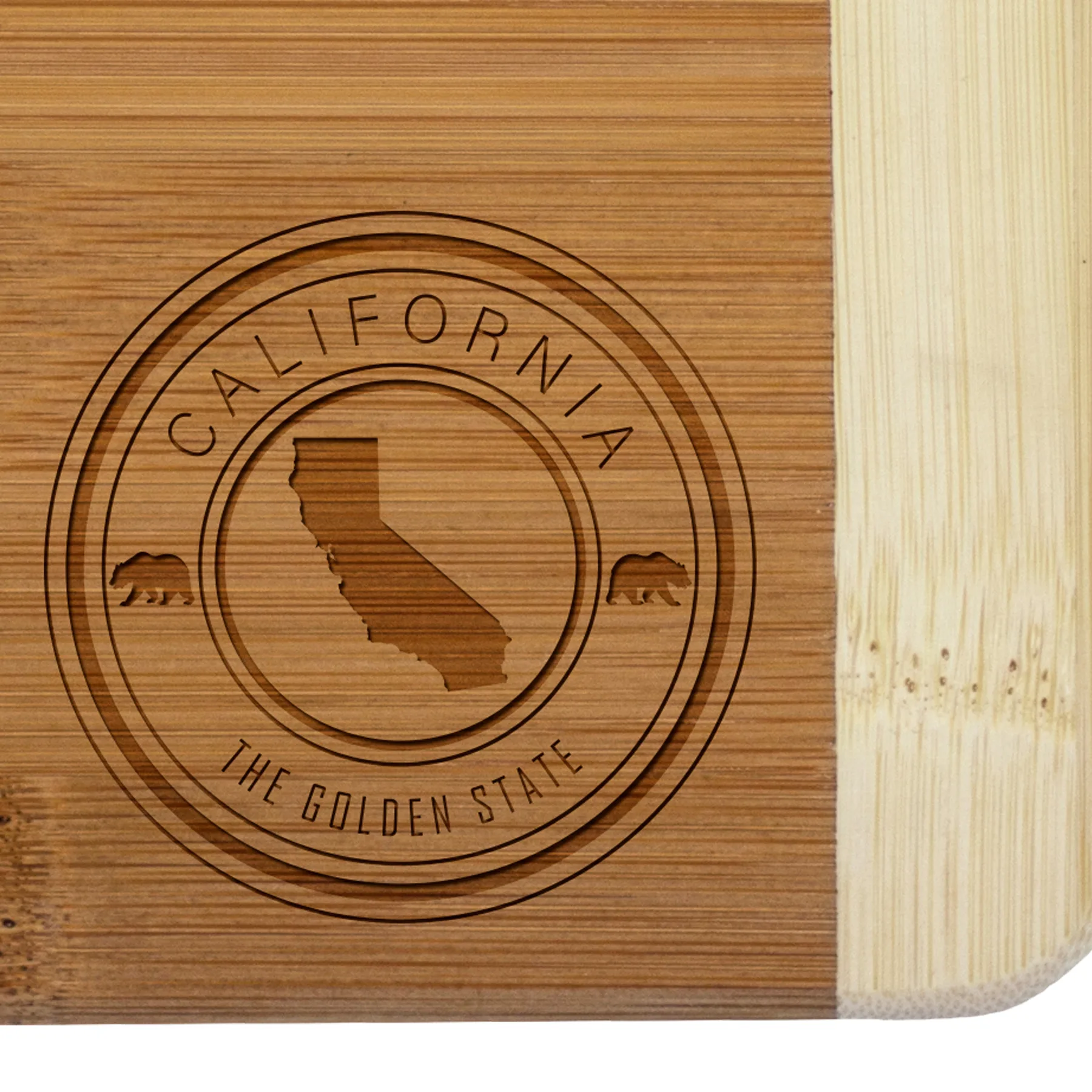 California State Stamp 2-Tone Bar Board view 2