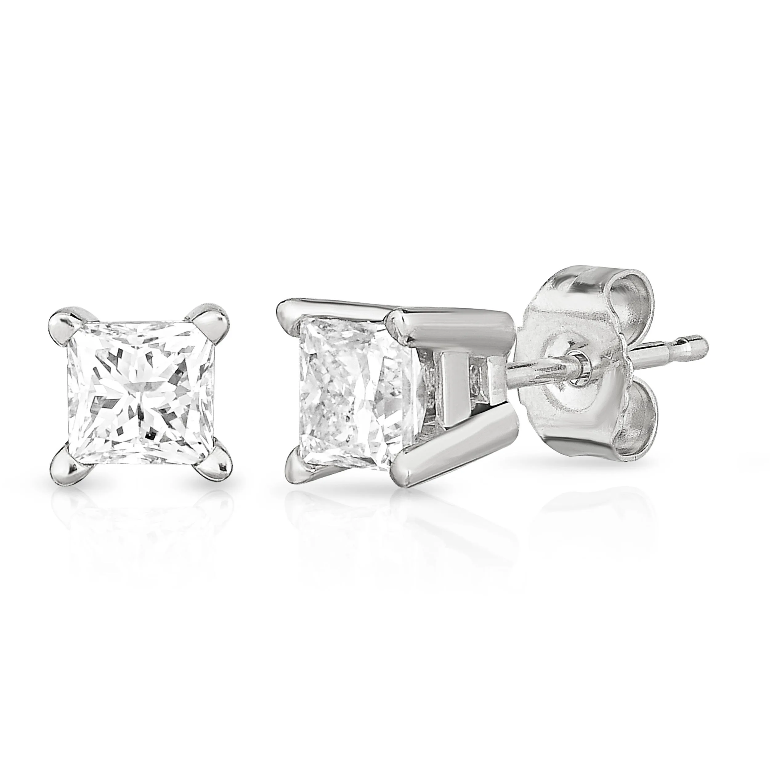 Jilco Inc Diamond Earrings - White Gold 1.00twt