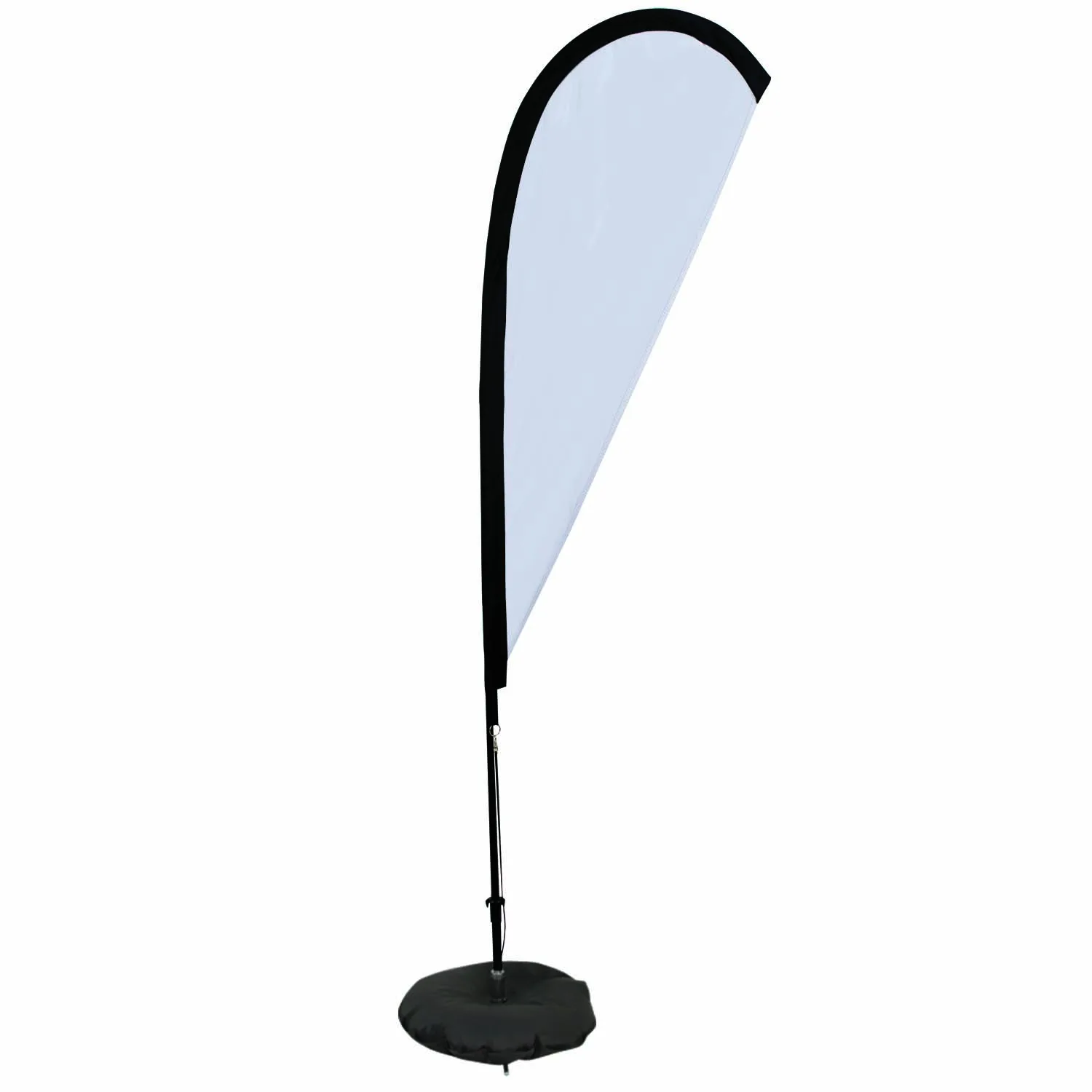 6' Premium Teardrop Sail Sign Flag, 1-Sided, Scissor Base view 2
