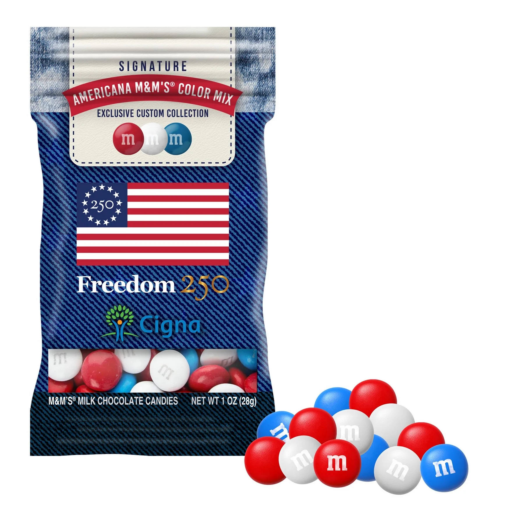 1 oz. Freedom 250 M&M'S in Full Color Digibag