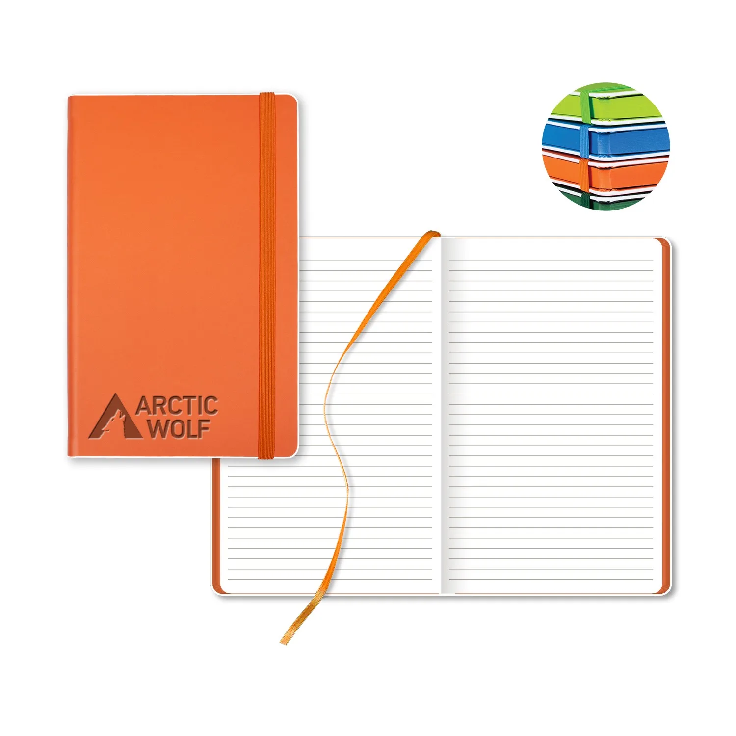 Castelli Color Laser Medio Lined White Page Journal view 4