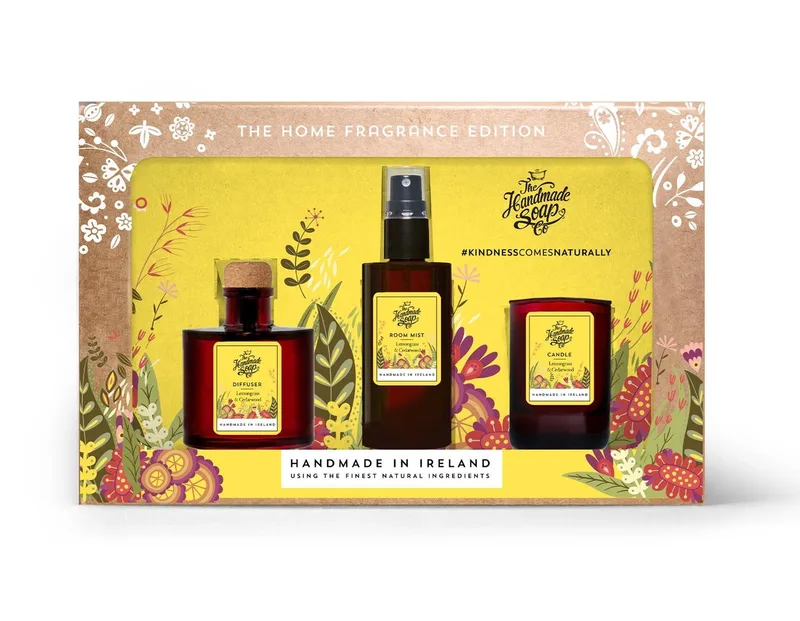 The Handmade Soap Co Mini Votive Mini Diffuser And Mini Pillow Mist Gift Set