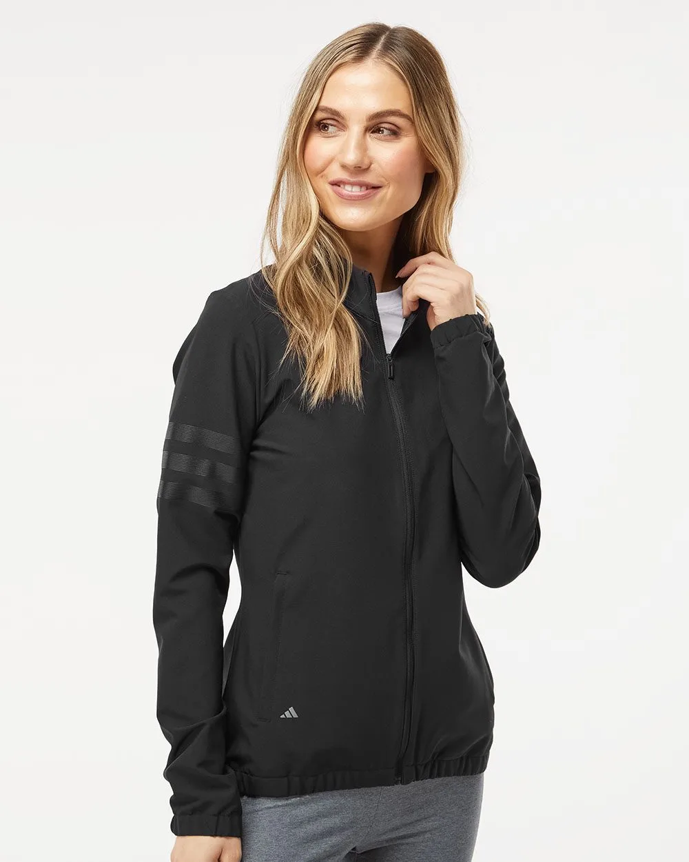 Adidas® Women's 3 Stripes Jacket view 2