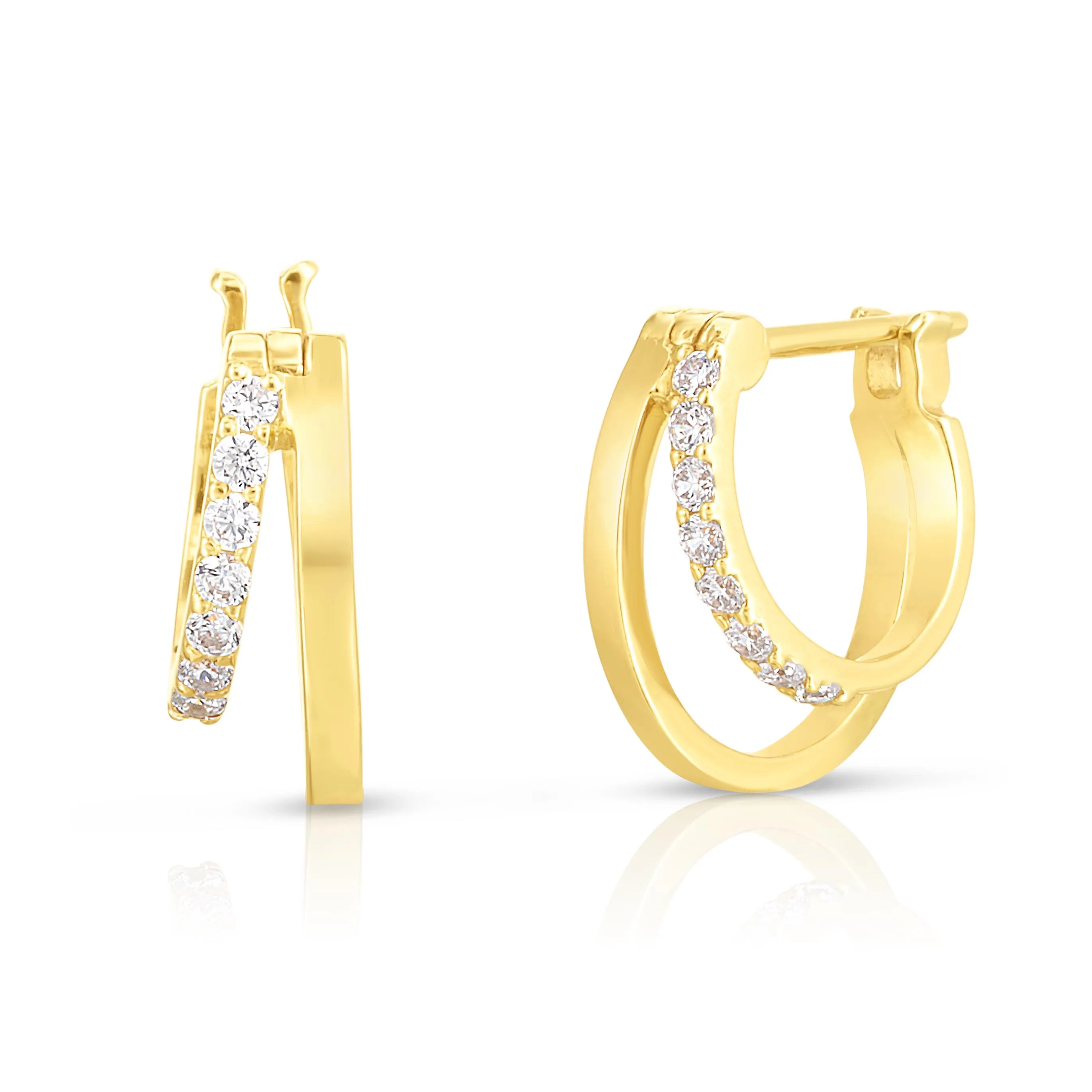 Jilco Inc Double Huggie Earrings