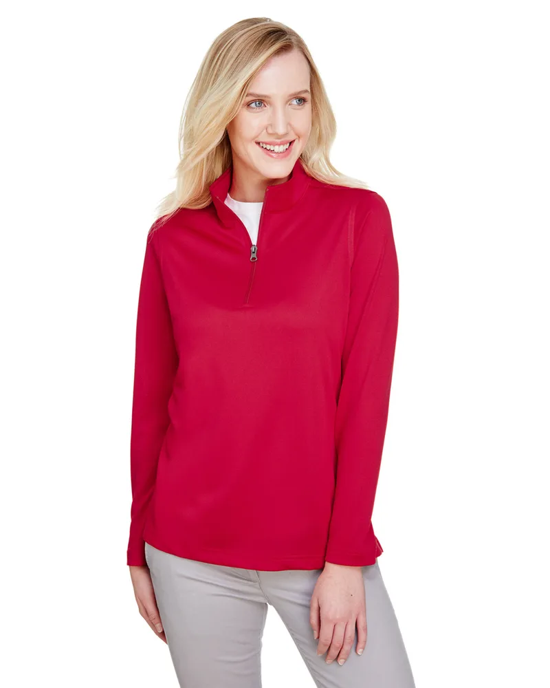 Harriton Women's Advantage Snag Protection Plus Quarter-Zip Pullover Jacket view 4