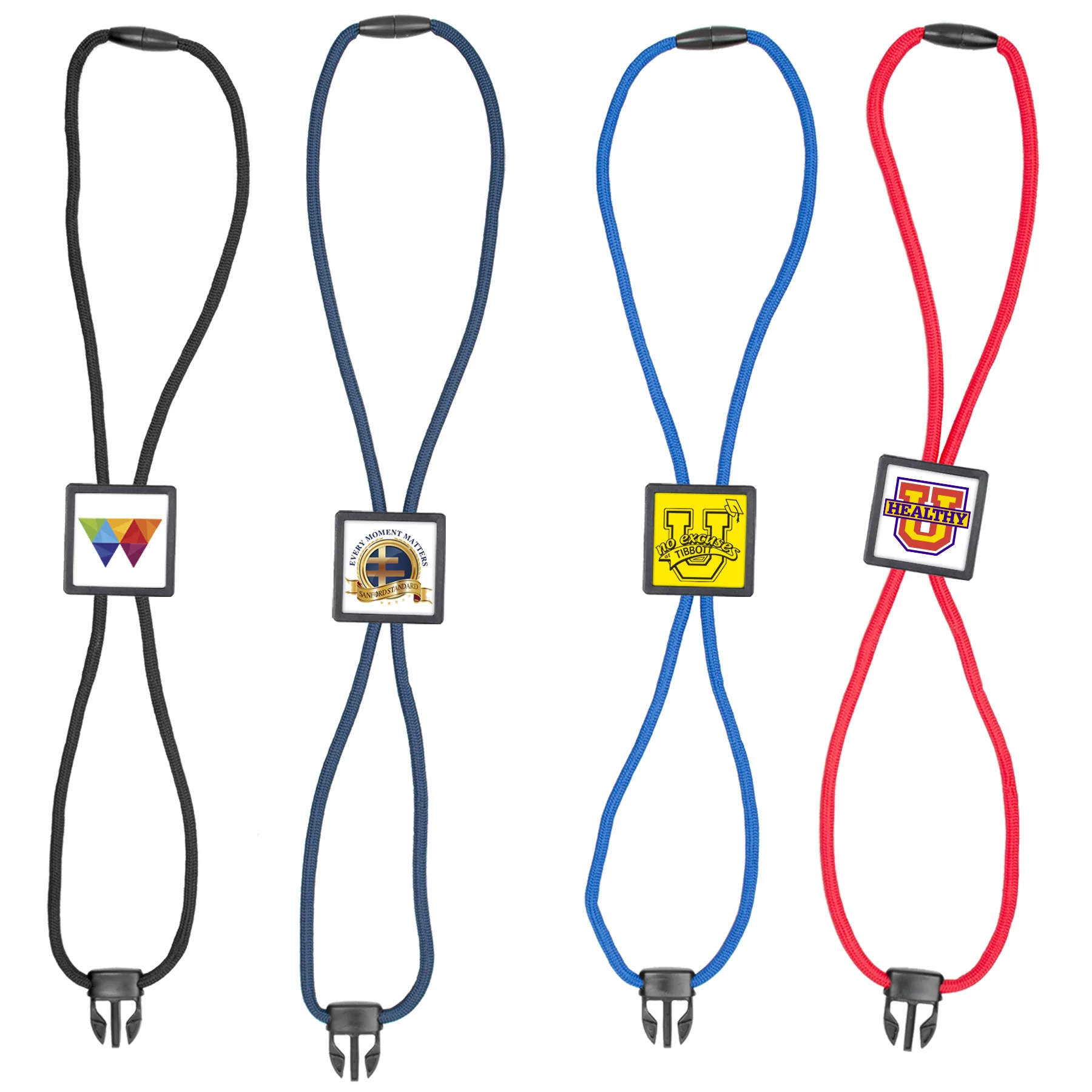 Braided Lanyard w/square slider view 5