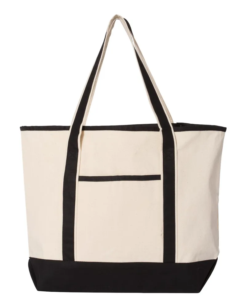 Q-Tees™ 34.6L Large Canvas Deluxe Tote Bag view 3