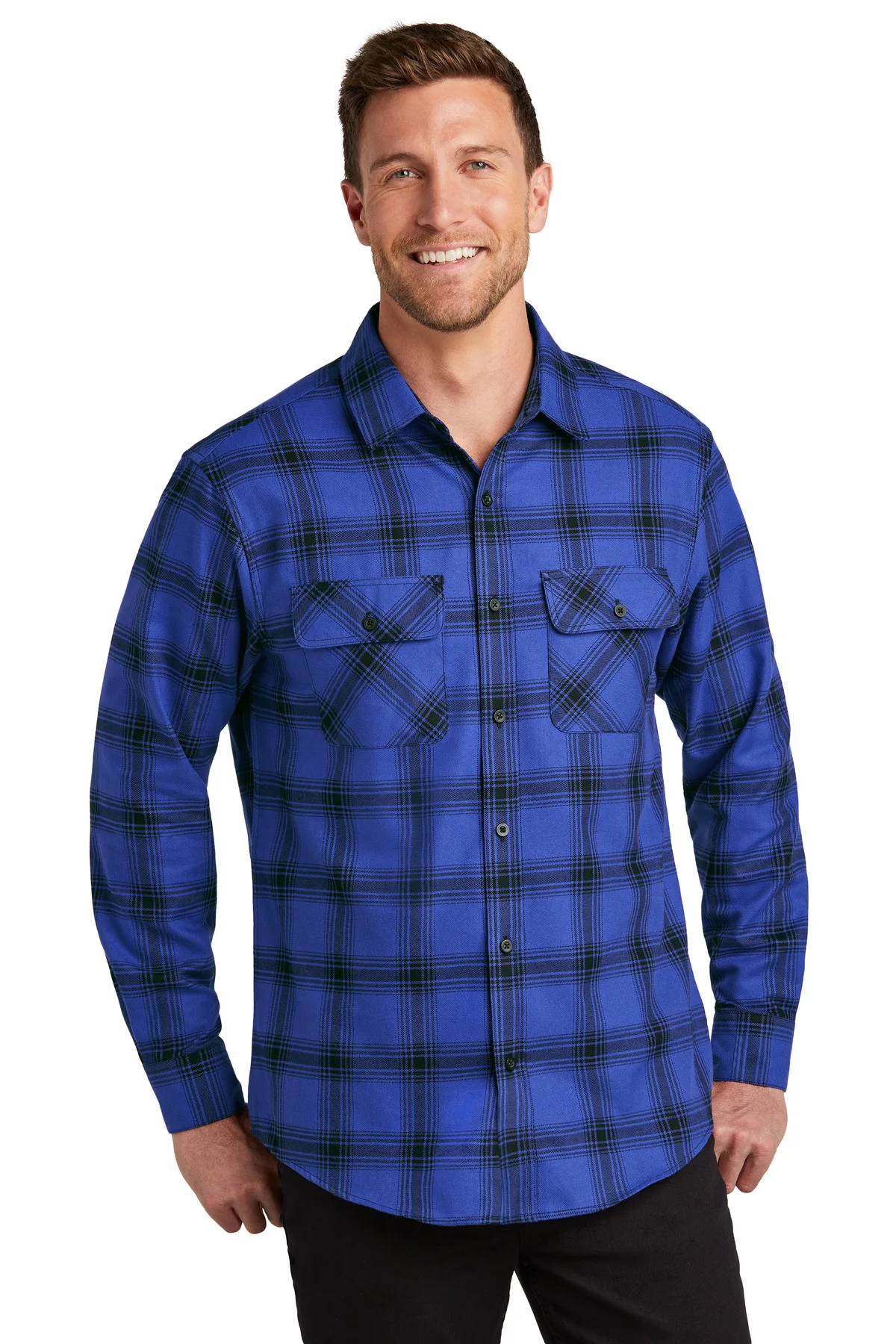 Port Authority® Plaid Flannel Shirt. view 5