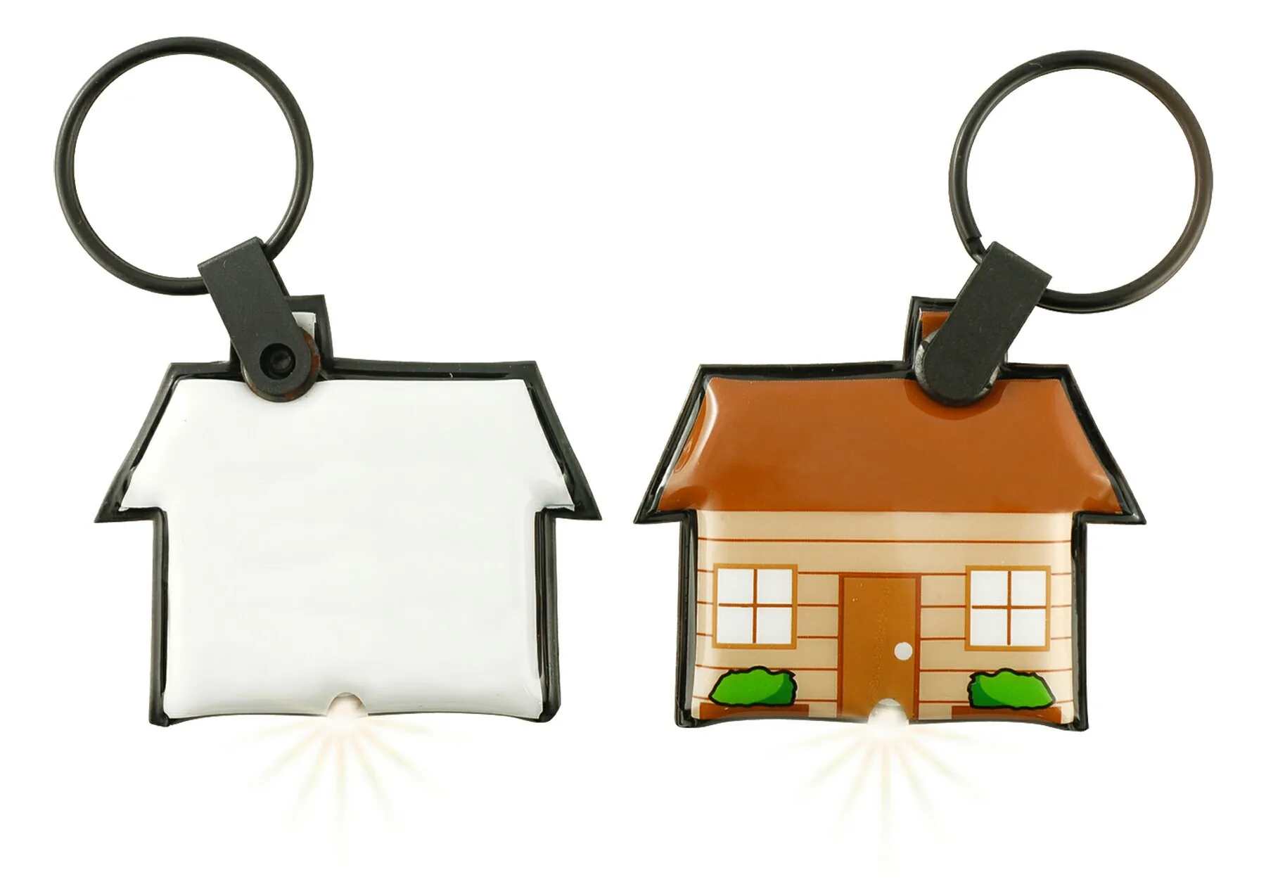 ShapeLights™ Color-A-Shape Key Ring Flashlight (House) view 2