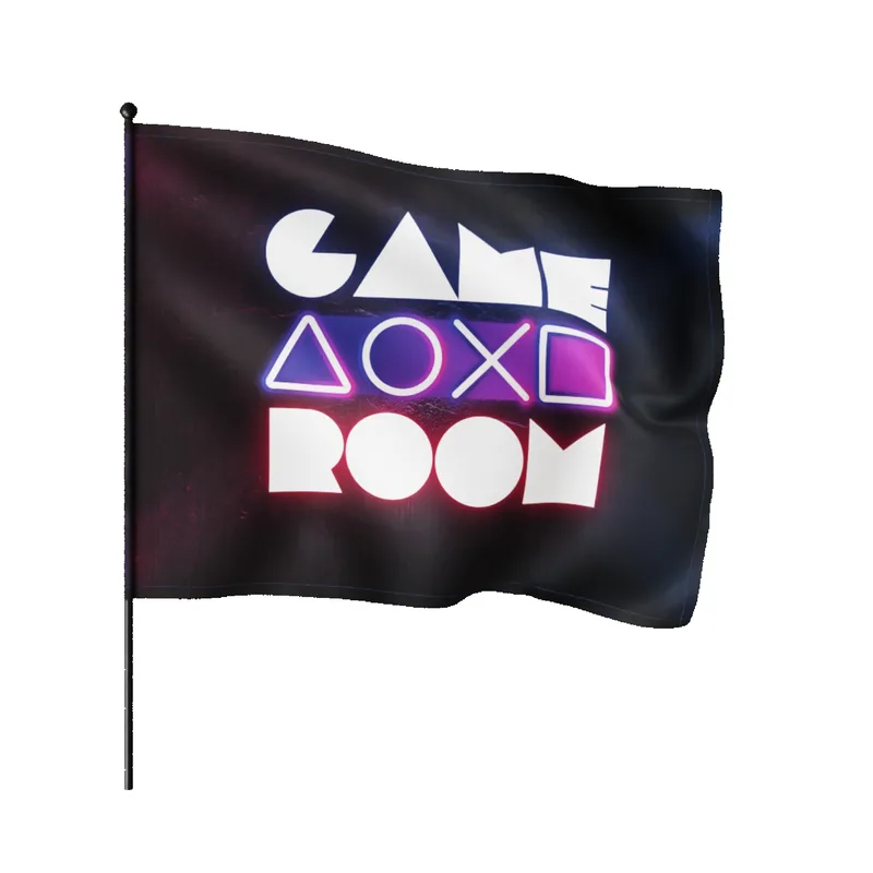 75D Polyester Waving Rally Flag (22"x17" Flag/24" Pole) view 2