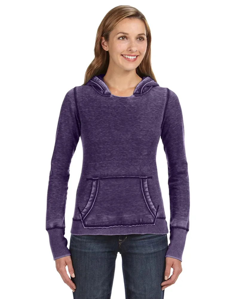J AMERICA Ladies' Zen Pullover Fleece Hooded Sweatshirt view 4