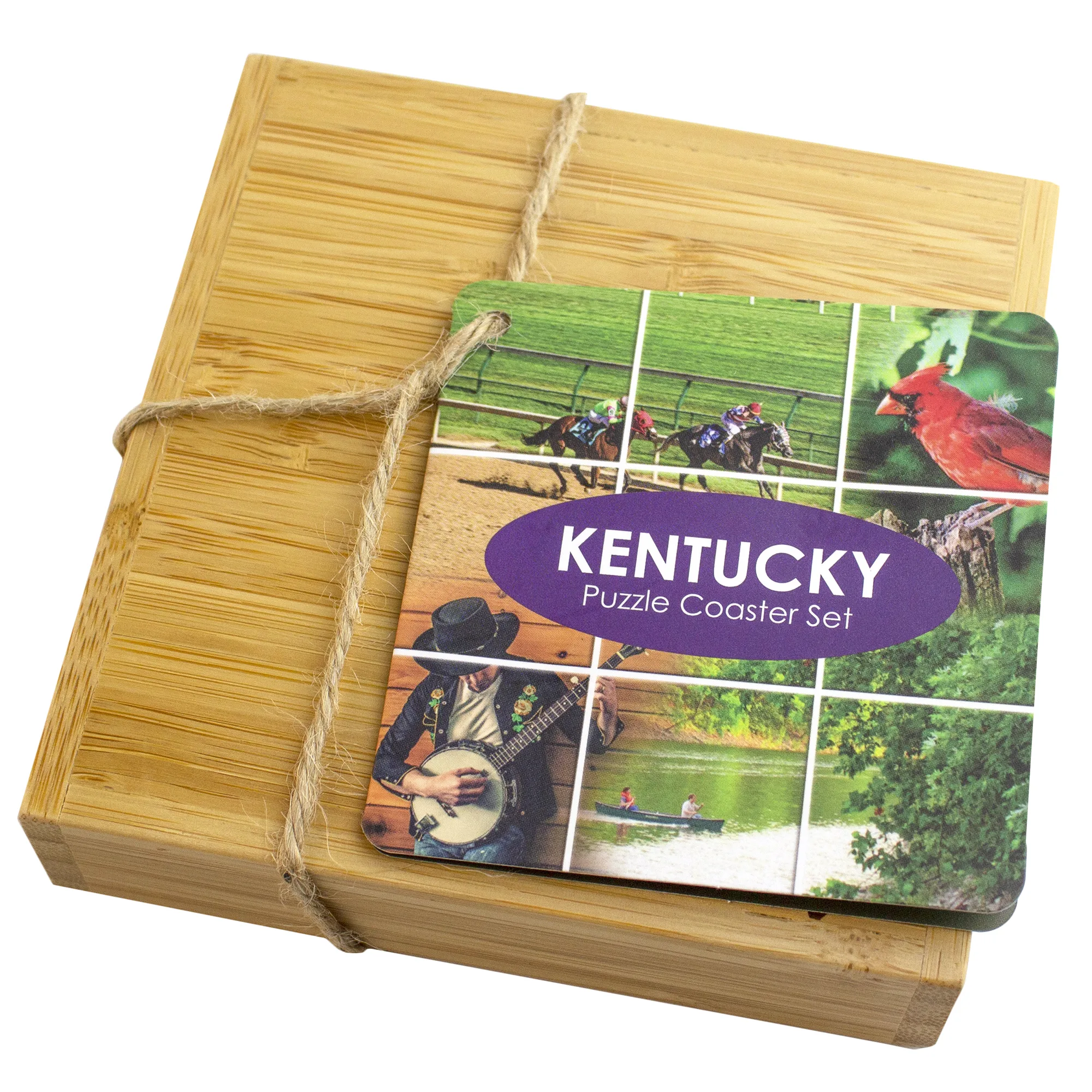 Kentucky Puzzle Coaster Set view 4