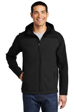 Port Authority® Hooded Core Soft Shell Jacket. view 3