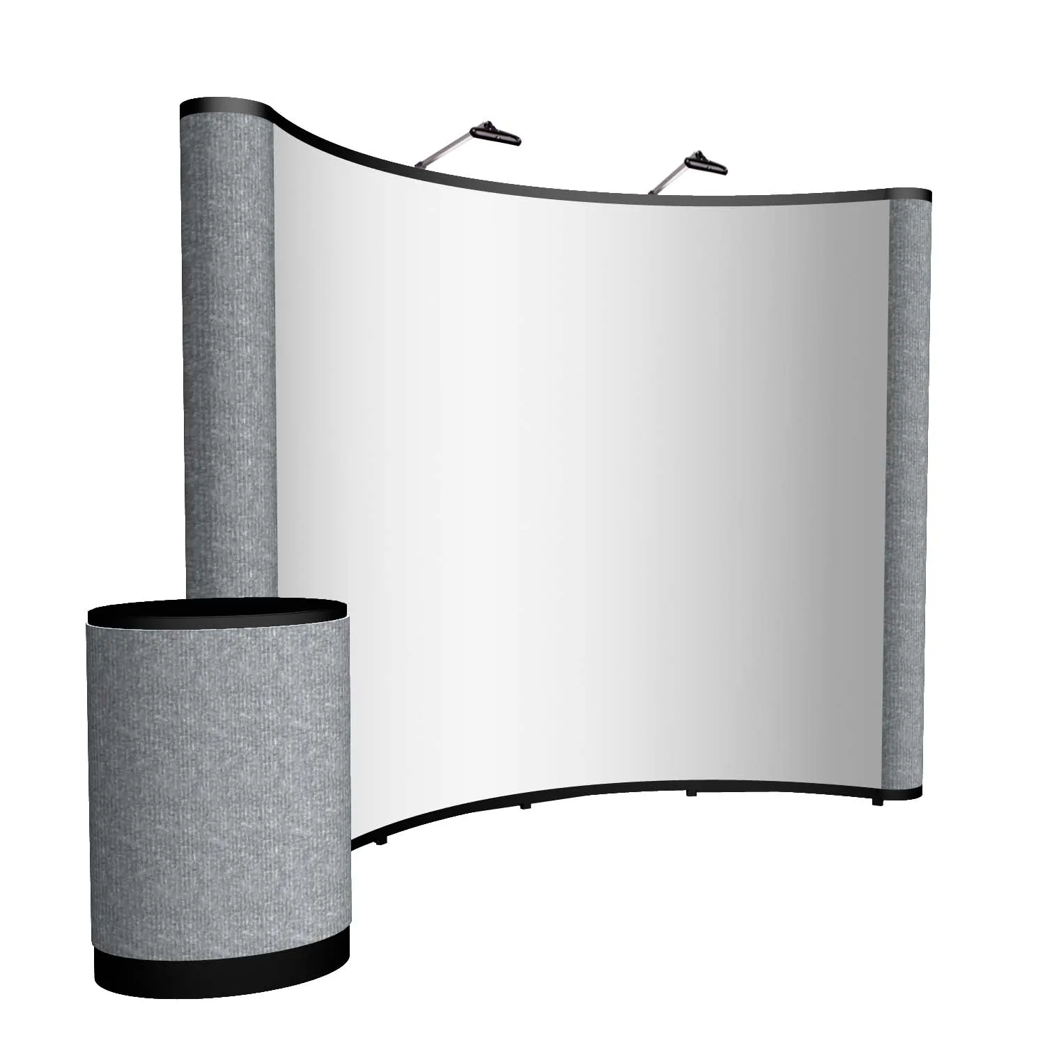 10' Curved Show 'N Rise Floor Kit (Mural w/ Fabric Ends) view 2