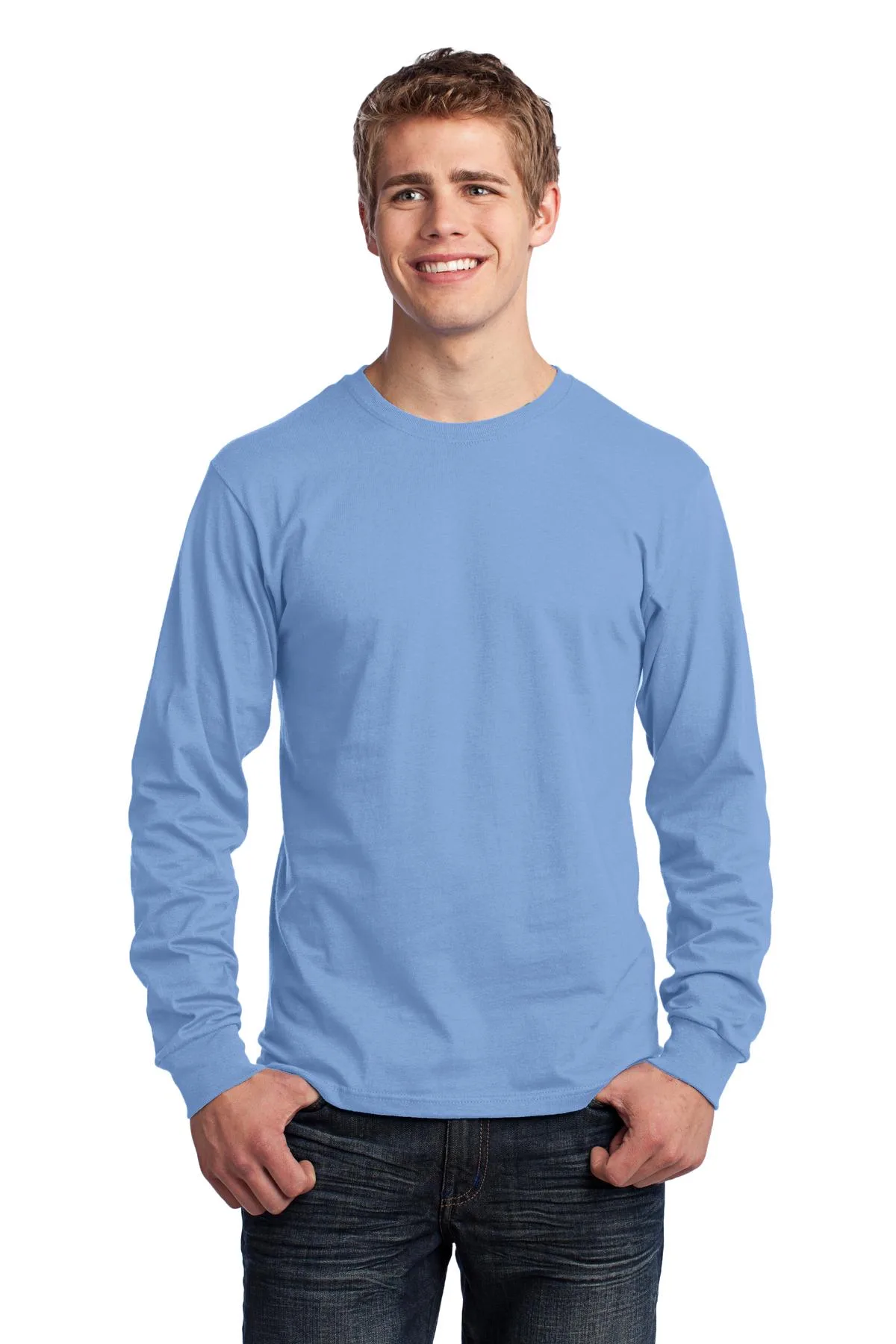 Port & Co™ Long Sleeve Core Cotton T-Shirt view 6