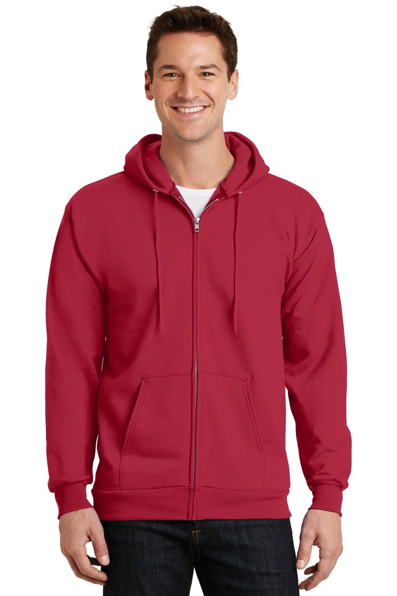 Port & Co™ Essential Fleece Full-Zip Hooded Sweatshirt. view 3
