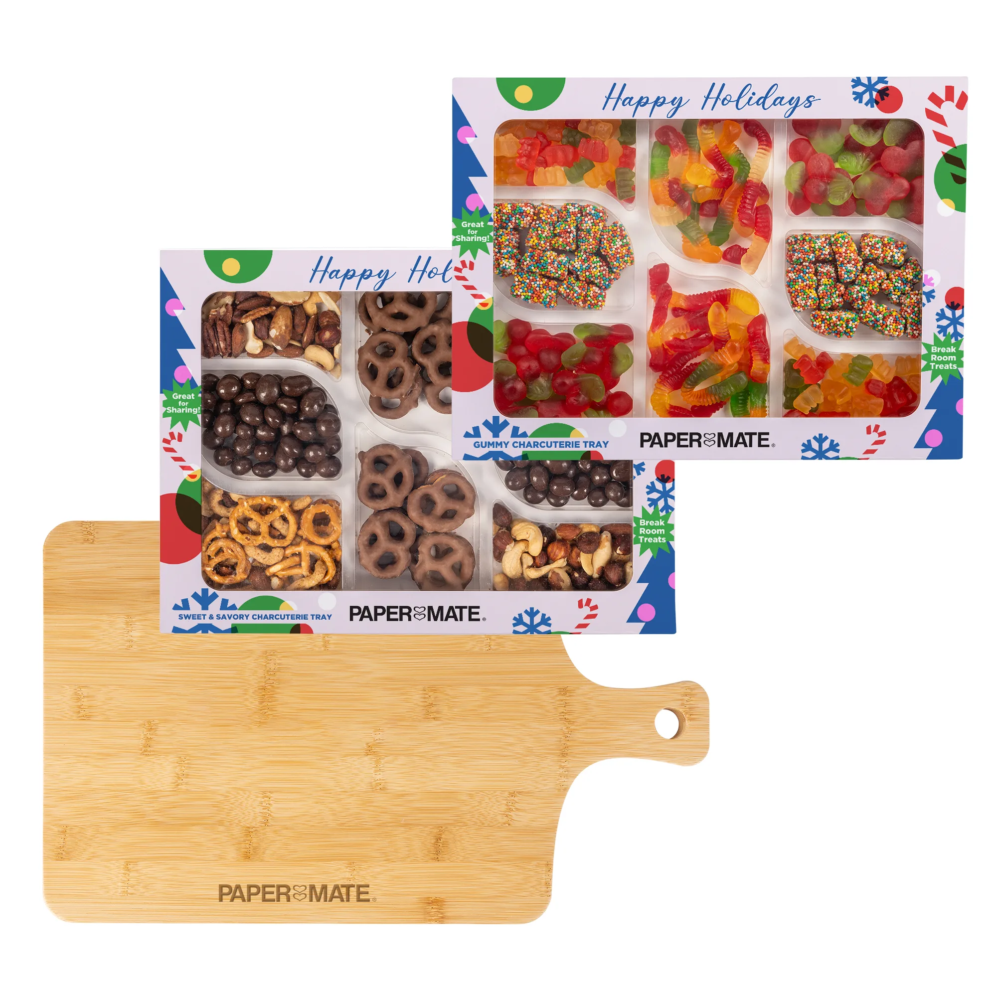Gummy & Sweet and Savory Charcuterie Trays with Wood Board view 4