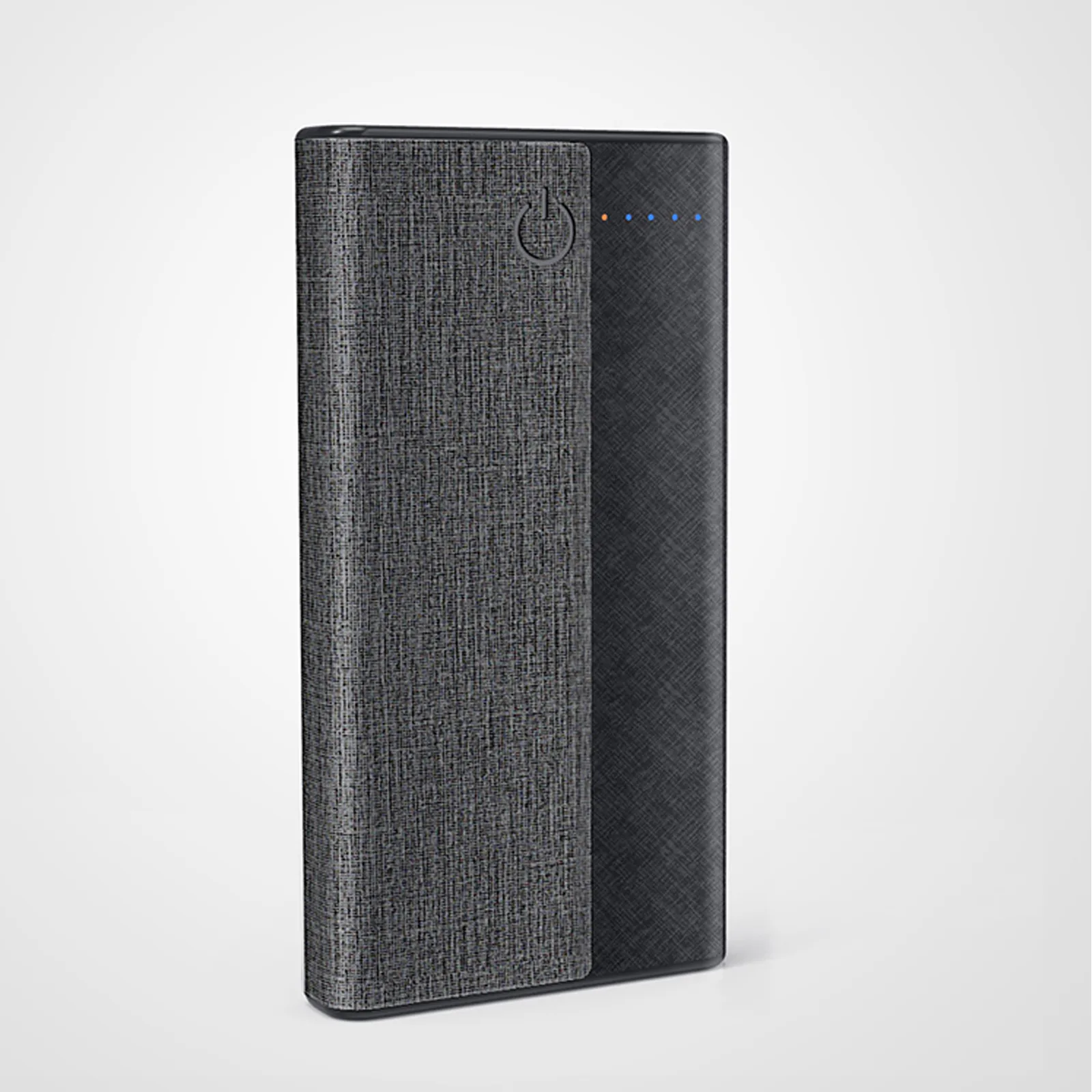 10,000 mAh Coated Linen Wireless Charger and Power Bank view 2