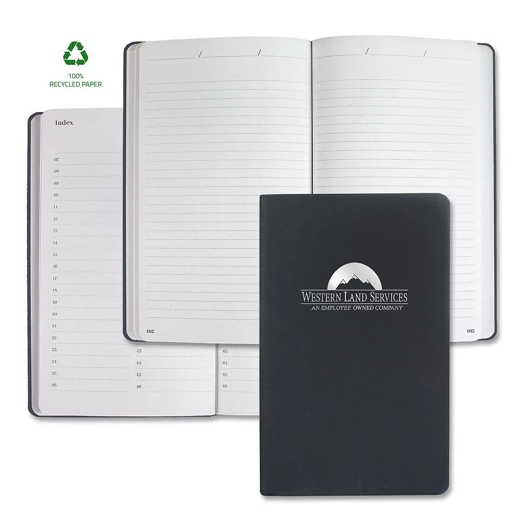 Castelli Samoa ECO Indexed Recycled White Page Journal view 5
