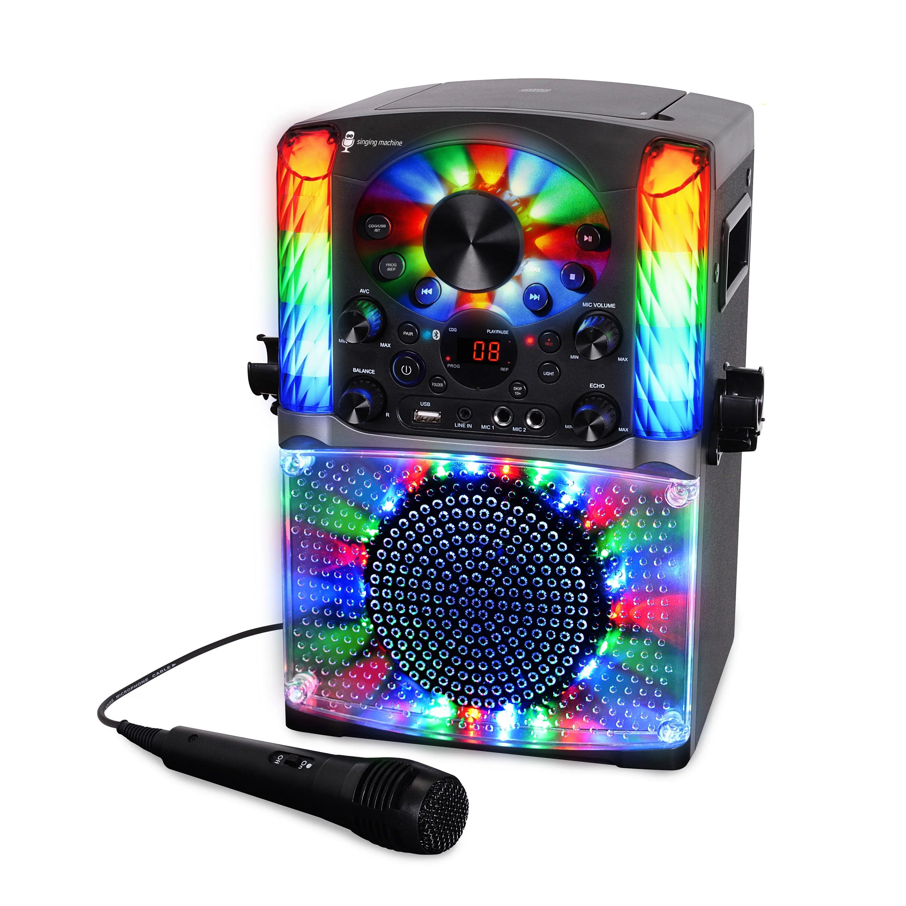 Singing Machine Bluetooth Black Karaoke System w/CDG