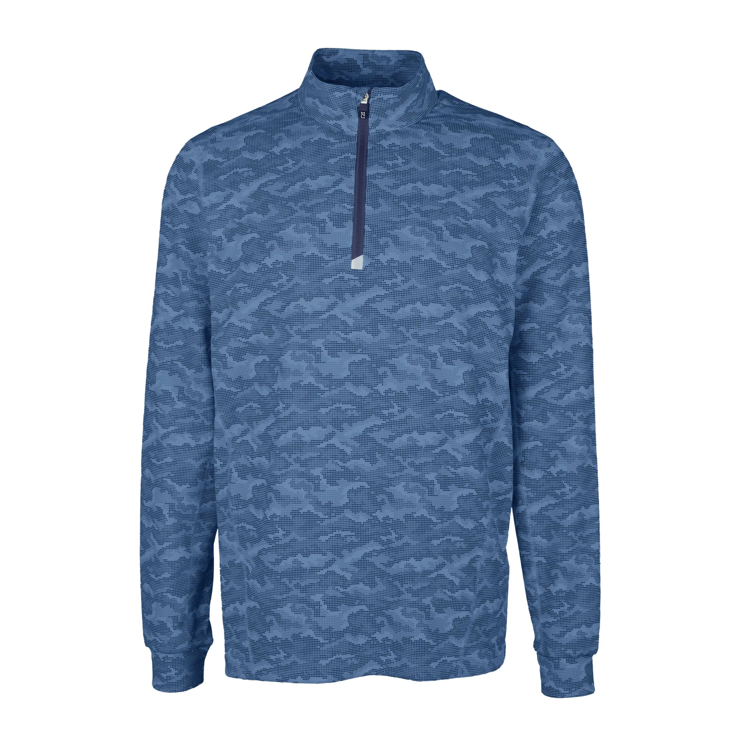 Cutter & Buck Traverse Camo Print Stretch Quarter Zip Mens Pullover view 2
