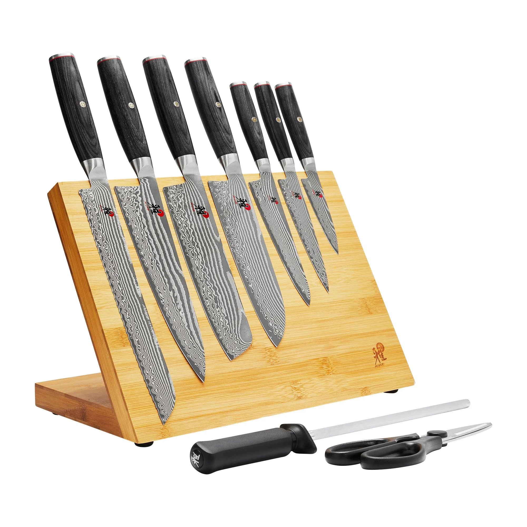 Miyabi Kaizen Ii 10Pc Easel Knife Block Set