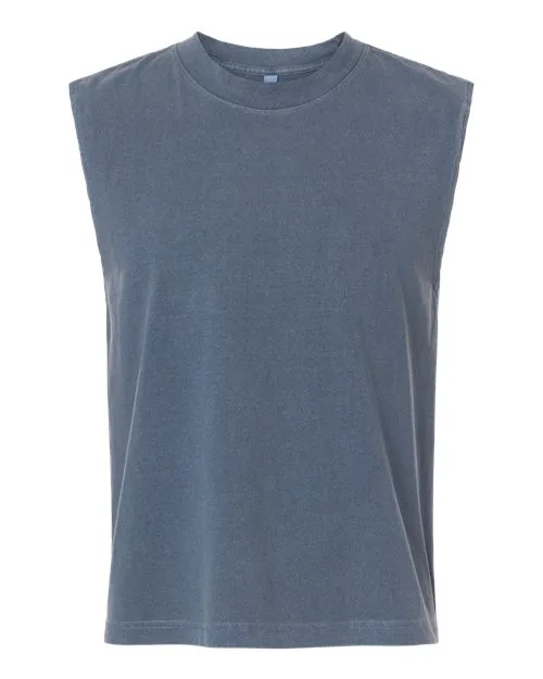 American Apparel® Unisex Heavyweight Cotton Mid-Length Muscle T-Shirt view 3
