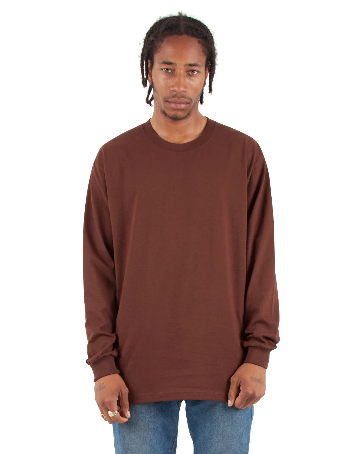 SHAKA WEAR Men's Tall Max Heavyweight Long-Sleeve T-Shirt view 2