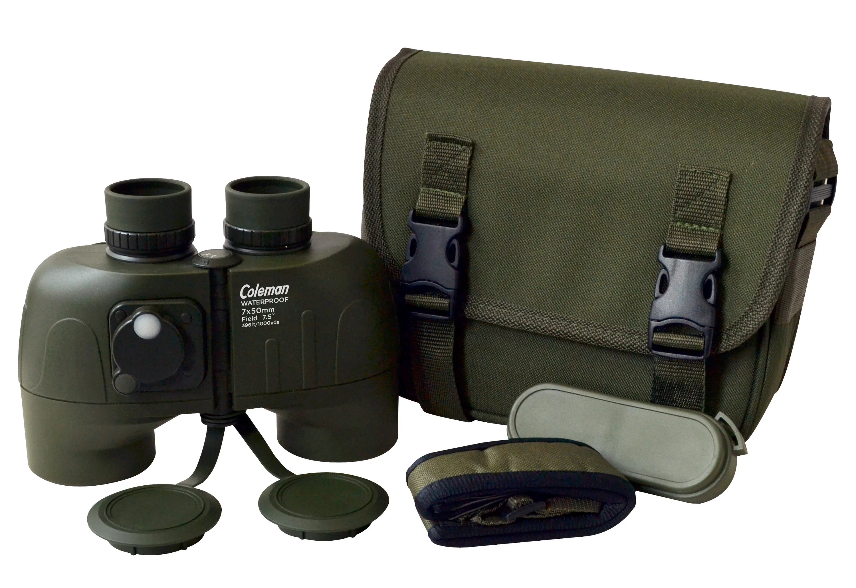 Coleman 7X50 Waterproof Binoculars With Internal Compass