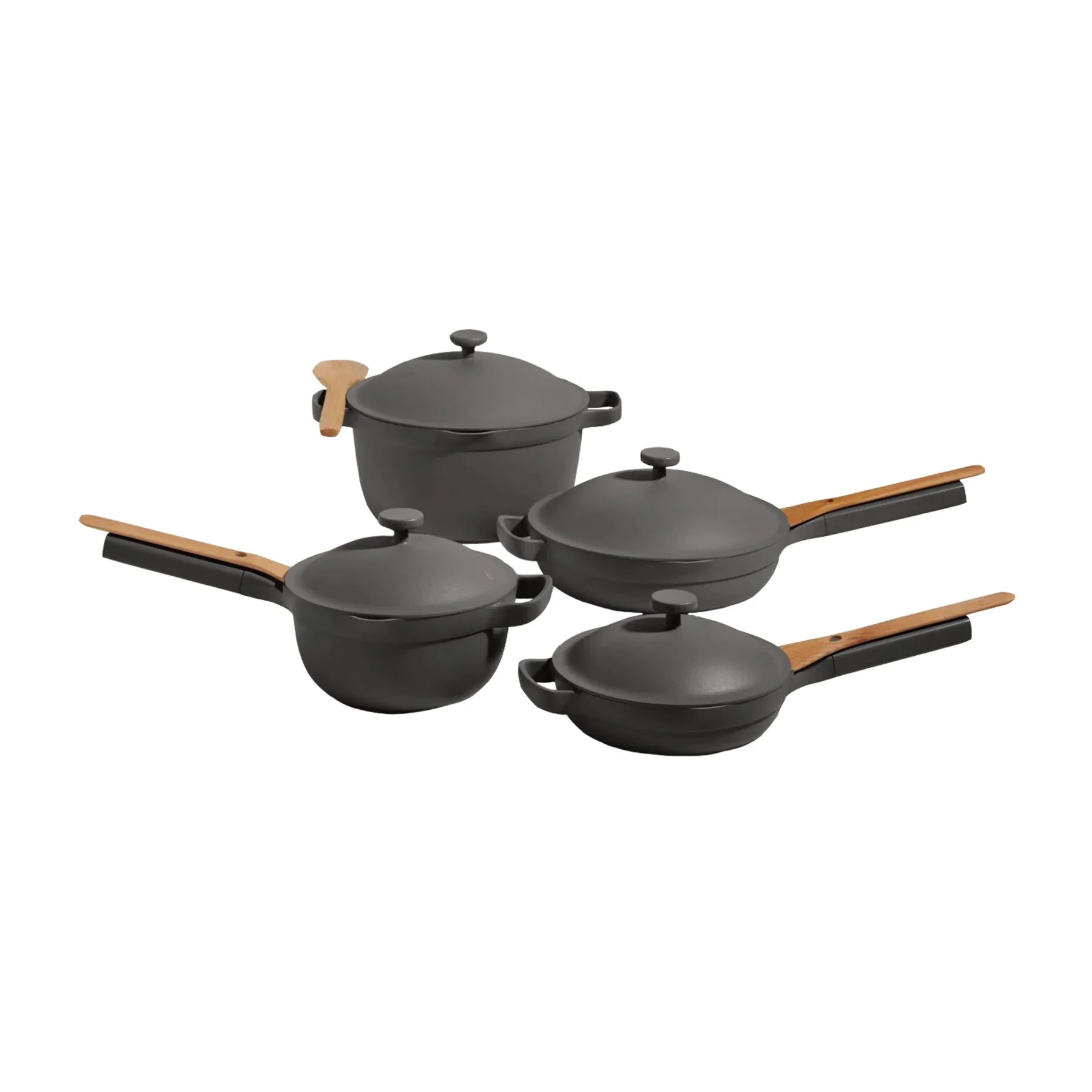 Our Place 13-Piece Ceramic Nonstick Cookware Set - Charcoal